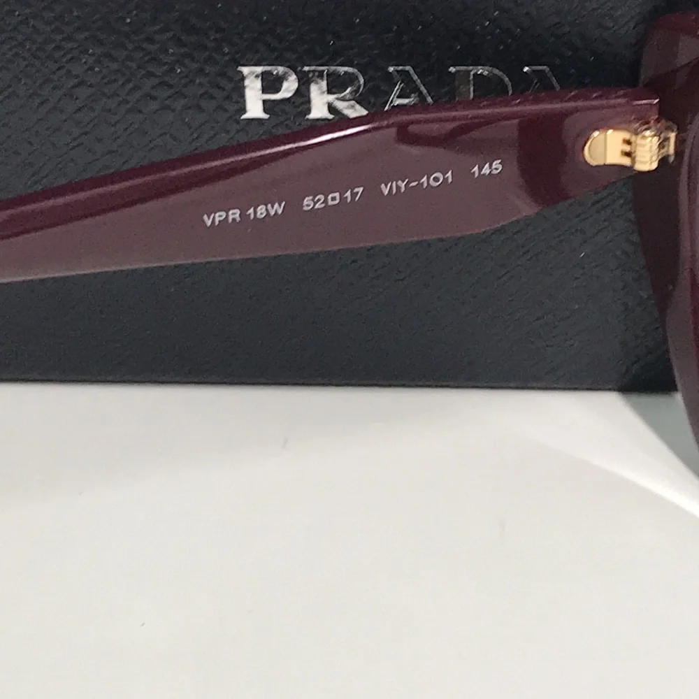 New Authentic 👓 Prada PR 18WV VIY1O1 Eyeglasses – Garnet